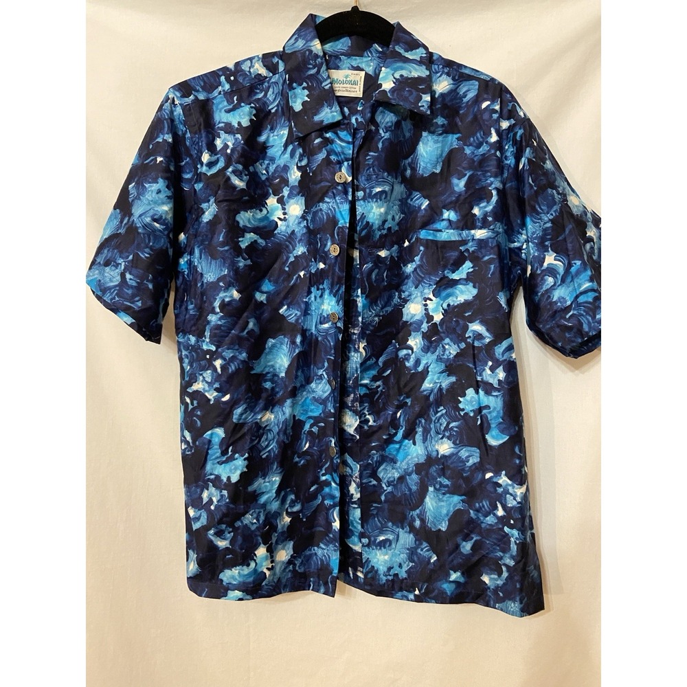 Vintage Surfer Molokai Sz 15 M 15 1/2 Ahola Made In Japan Blue